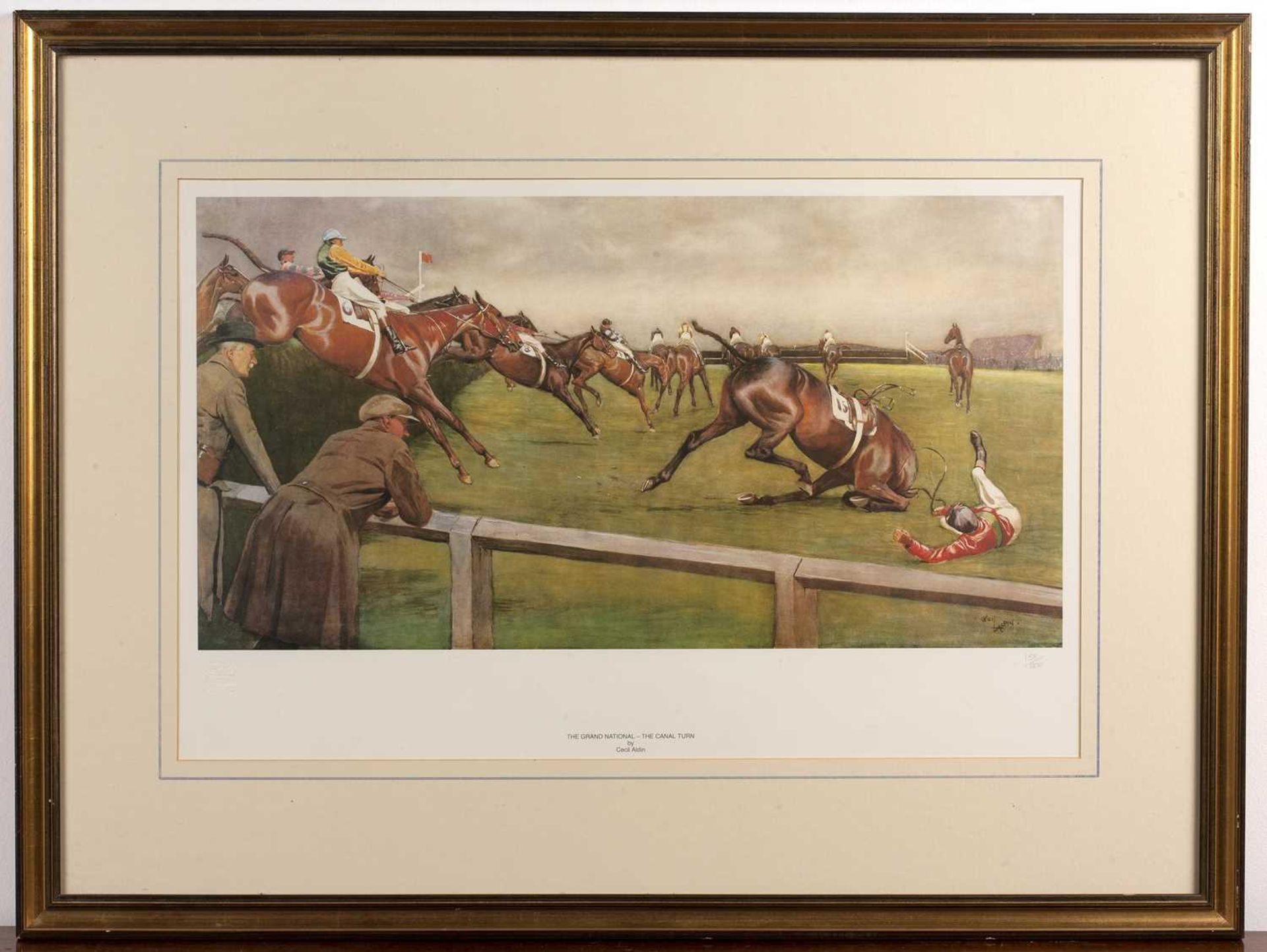 After Cecil Aldin (1870-1935) The Grand National - The Canal Turn, coloured print, 158/800 blind - Image 2 of 6