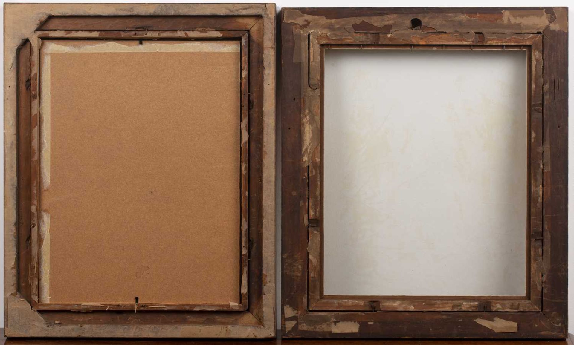 Two maplewood frames 19th Century, 56.5cm x 47cm and 56cm x 49cmSome wear and marks consistent - Image 2 of 2