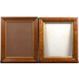 Two maplewood frames 19th Century, 56.5cm x 47cm and 56cm x 49cmSome wear and marks consistent