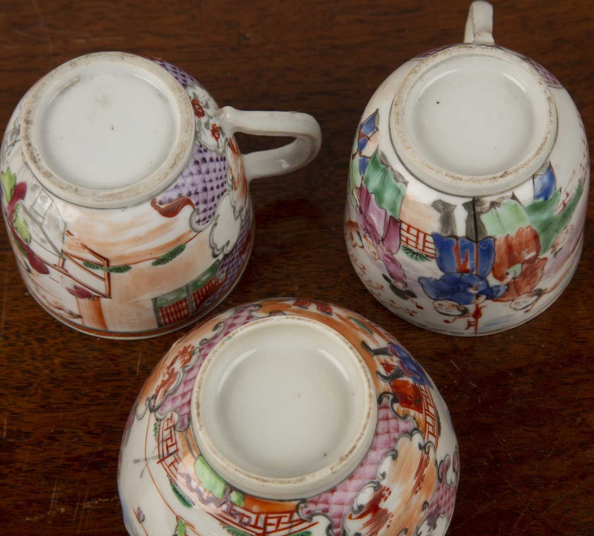 Group of ceramics including a faience and pewter mounted tankard, 21.5cm high, a Wedgwood transfer - Image 5 of 5