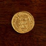 (Coin) Umayyad, Yazid II temp, gold Dinar, Iluqia Provenance: BaldwinsExtremely Fine