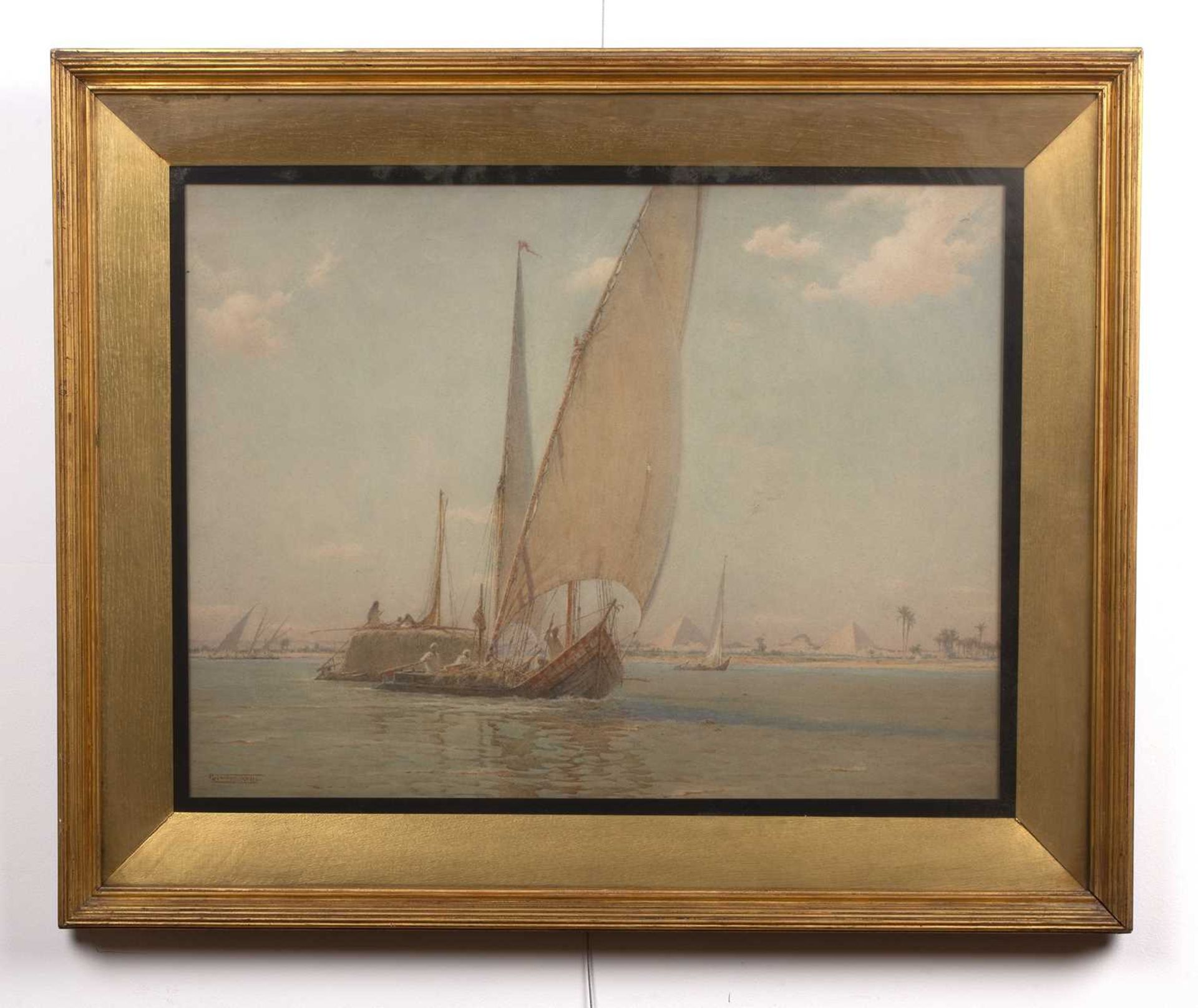 Robert George Talbot Kelly (1861-1934) 'Untitled seaside scene', watercolour, signed lower left, - Bild 5 aus 6