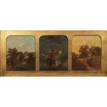 Attributed to Charles Greville Morris (1861-1922) three landscape studies (two pastoral, one