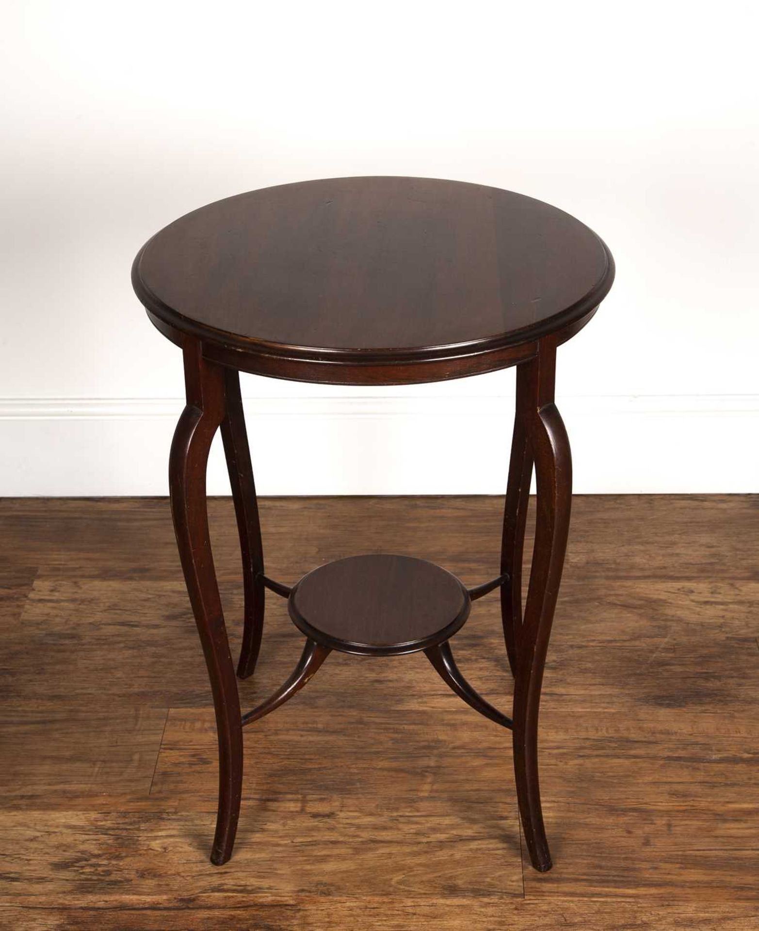 Mahogany occasional table Aesthetic movement, with circular top, 54cm wide x 69cm highOverall - Image 3 of 4