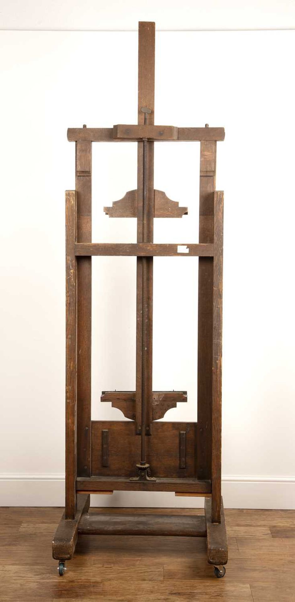 Robertson & Co. Ltd, London artist's Gallery easel 19th Century, with adjustable mechanism, brass - Image 4 of 4