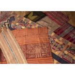 Quantity of Sumba and Timor island textiles Indonesian, comprising of a selimut mens cloth, a