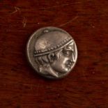 (Coin) Silver Thrace Ainos circa 412-409 BC, Tetradachm Provenance: BaldwinsGood Very Fine
