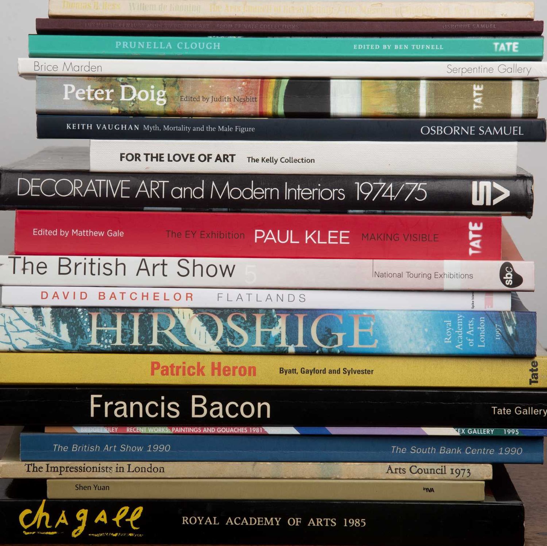 Group of Modern Britsh art catalogues including 'The British Art Show 5' one of the National Touring