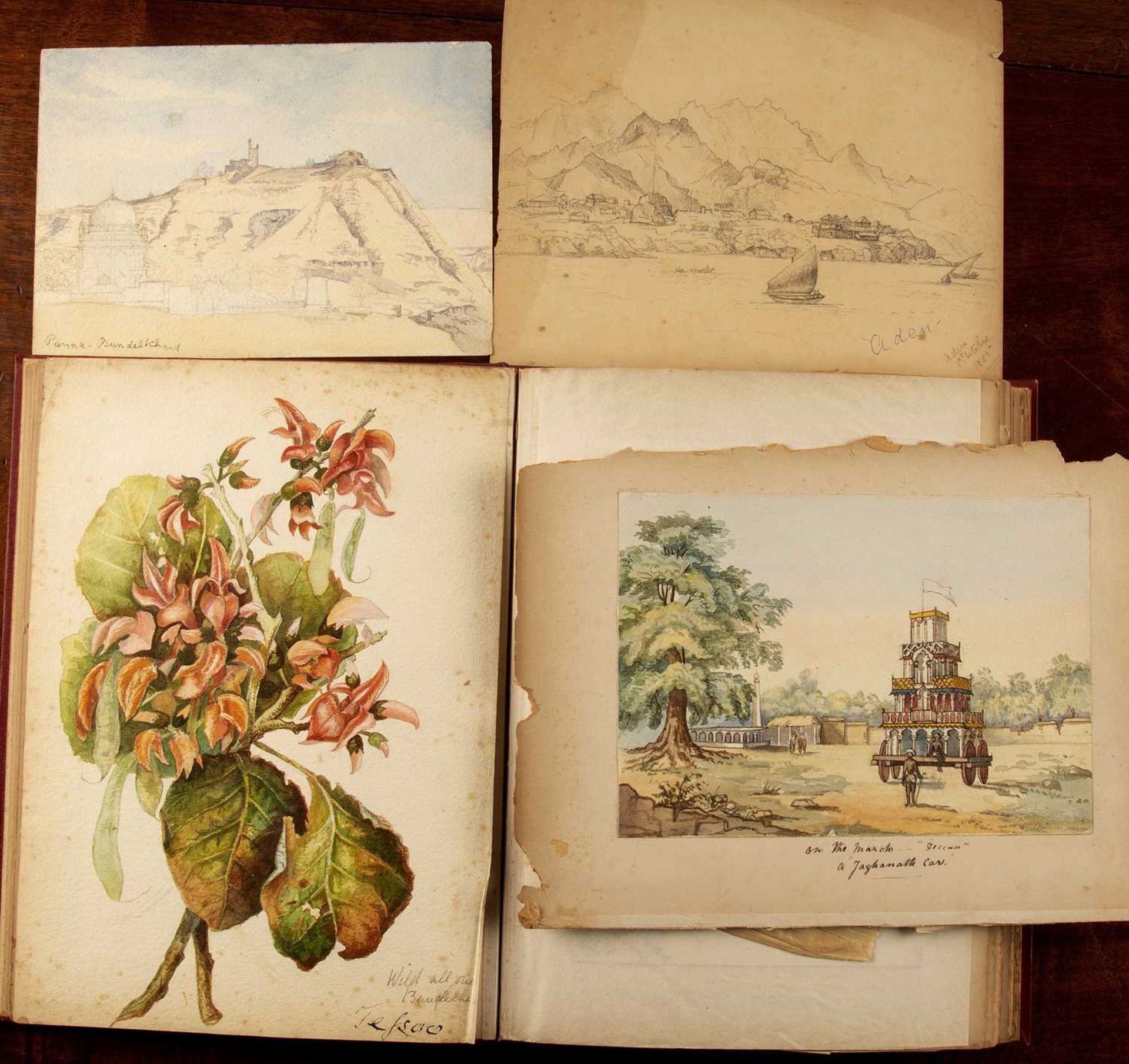 Harriet Gough (19th Century English School, Militaria Interest) compiled sketchbook of original - Image 7 of 27
