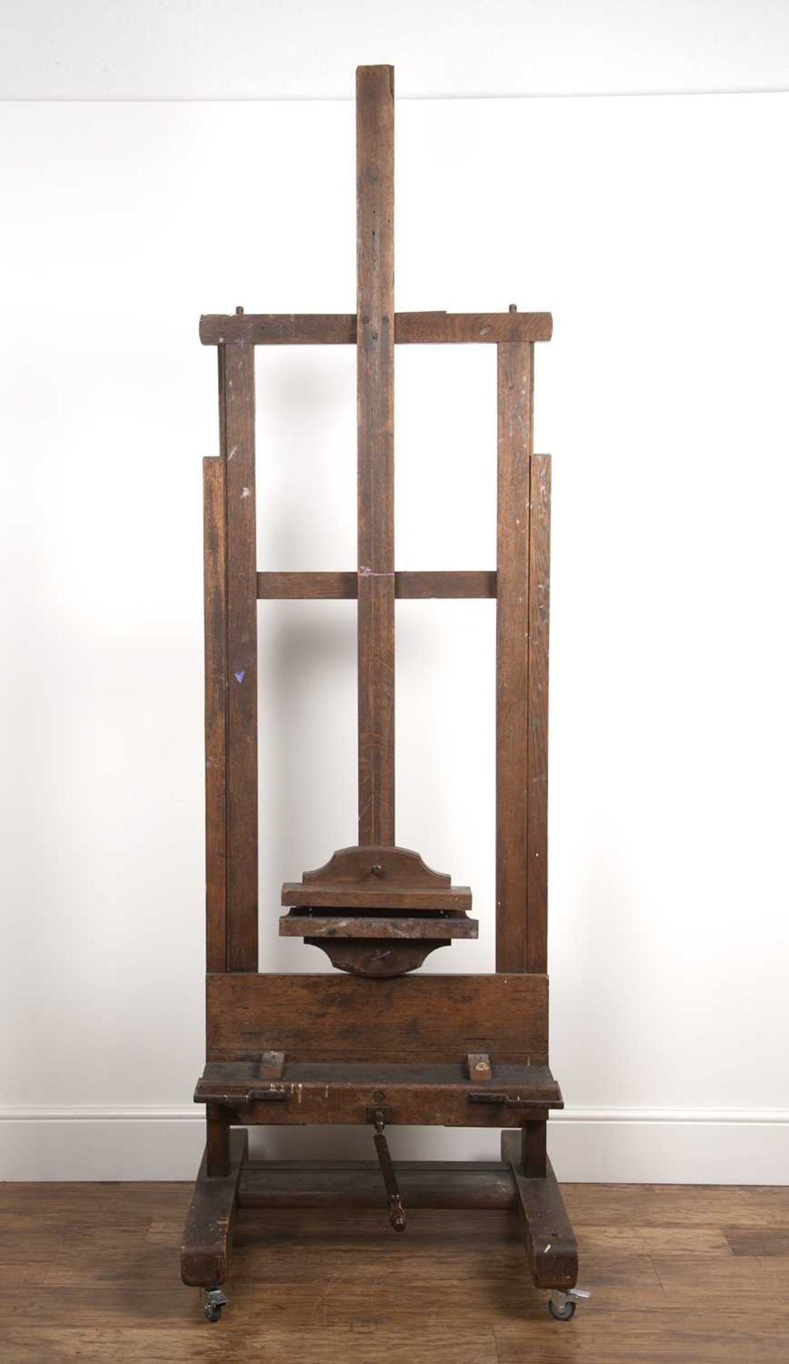 Robertson & Co. Ltd, London artist's Gallery easel 19th Century, with adjustable mechanism, brass - Image 2 of 4
