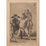 After Francisco Goya (1746-1828) 'Está um...pues, como digo..eh! Cuidado! Si no!', etching,