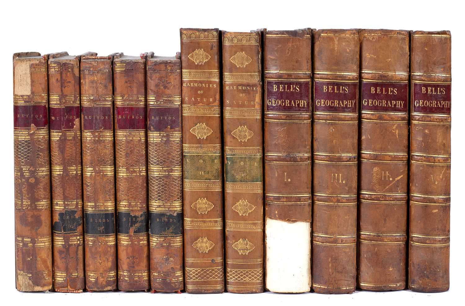 Buffon. Natural History of Birds, Fish, Insects and Reptiles. 5 vols. London 1798. 8vo. Full calf