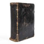 A 17th century family Bible including The Book of Common Prayer; Robert Barker and John Bill