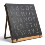 Jonah Jones (1919-2004) Alphabet Lettering carved in slate, signed and dated 1982, 38 x 38cmGood, no