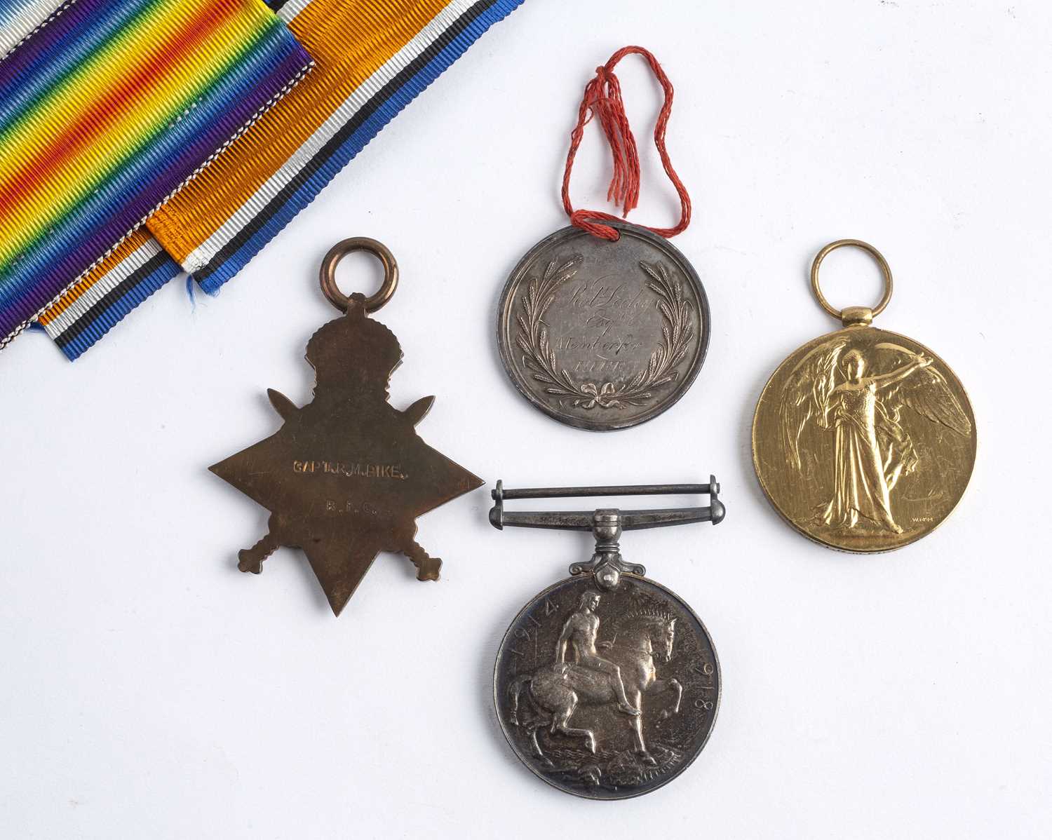 A group of medals awarded to Captain Robert Maxwell Pike (1886-1915) Flight Commander, Royal - Image 2 of 13