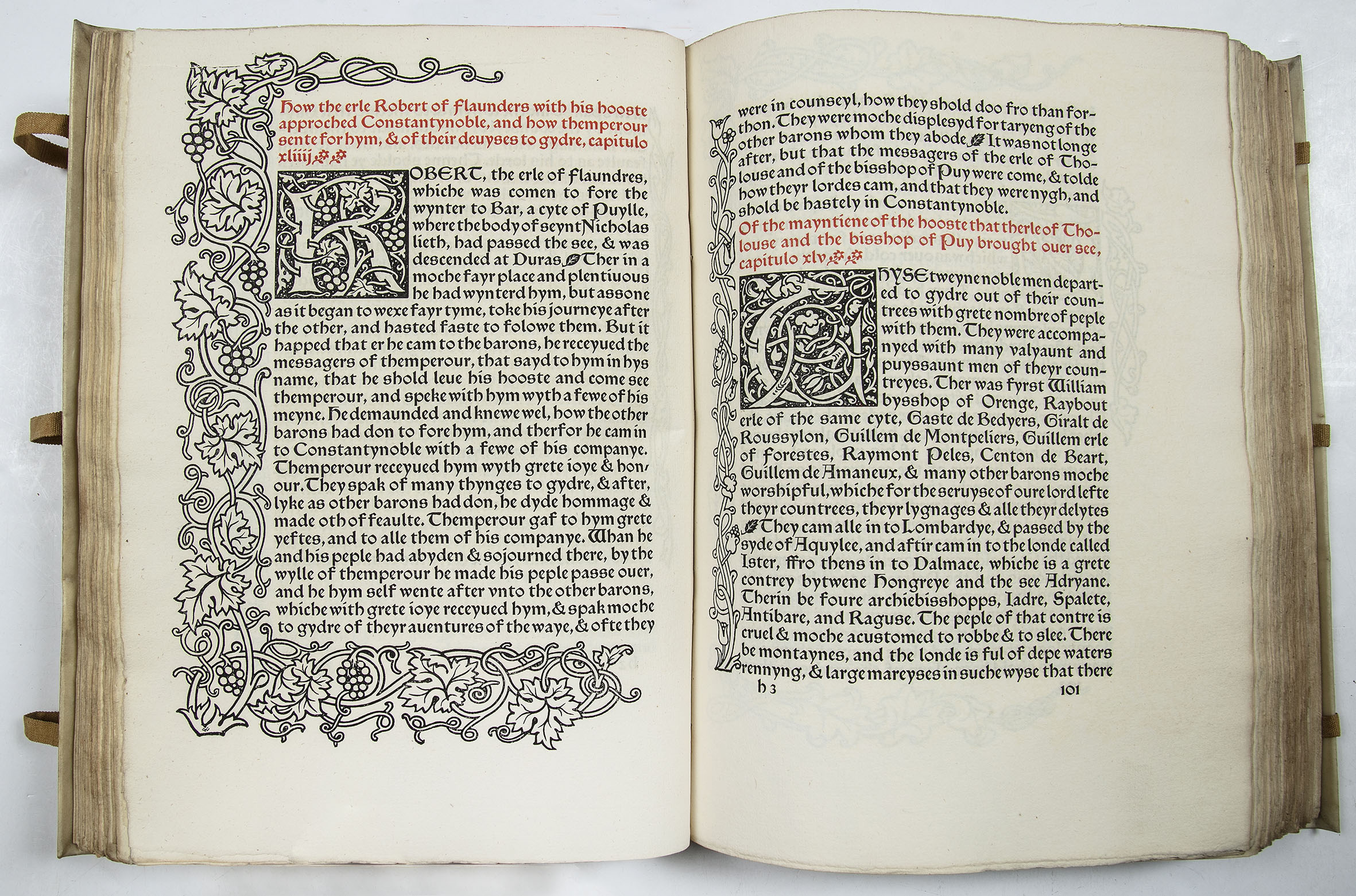 Kelmscott Press. 'The History of Godefrey of Boloyne and of the Conquest of Jerusalem'. William - Image 3 of 3