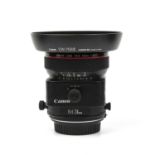 A Canon lens TS-E 24mm f/3.5 L with an EW-75B11 hoodVery good condition. No scratches. No box