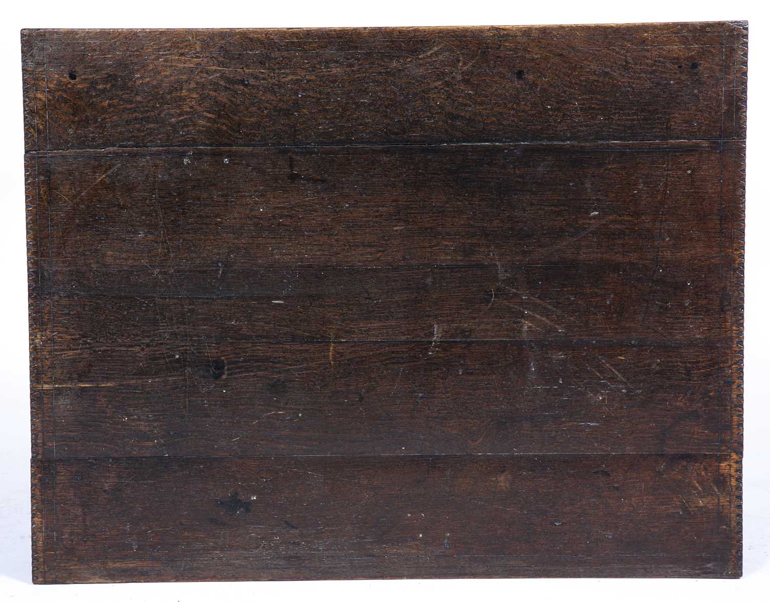 An 18th century oak side table with a single drawer and turned supports, 76cm wide x 59cm deep x - Image 6 of 6