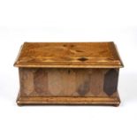 A Victorian specimen wood parquetry box, 41cm wide x 23cm deep x 20cm high