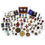 A collection of Masonic medals to include Rockingham Lodge number 4282, Egerton Lodge, Arcturus