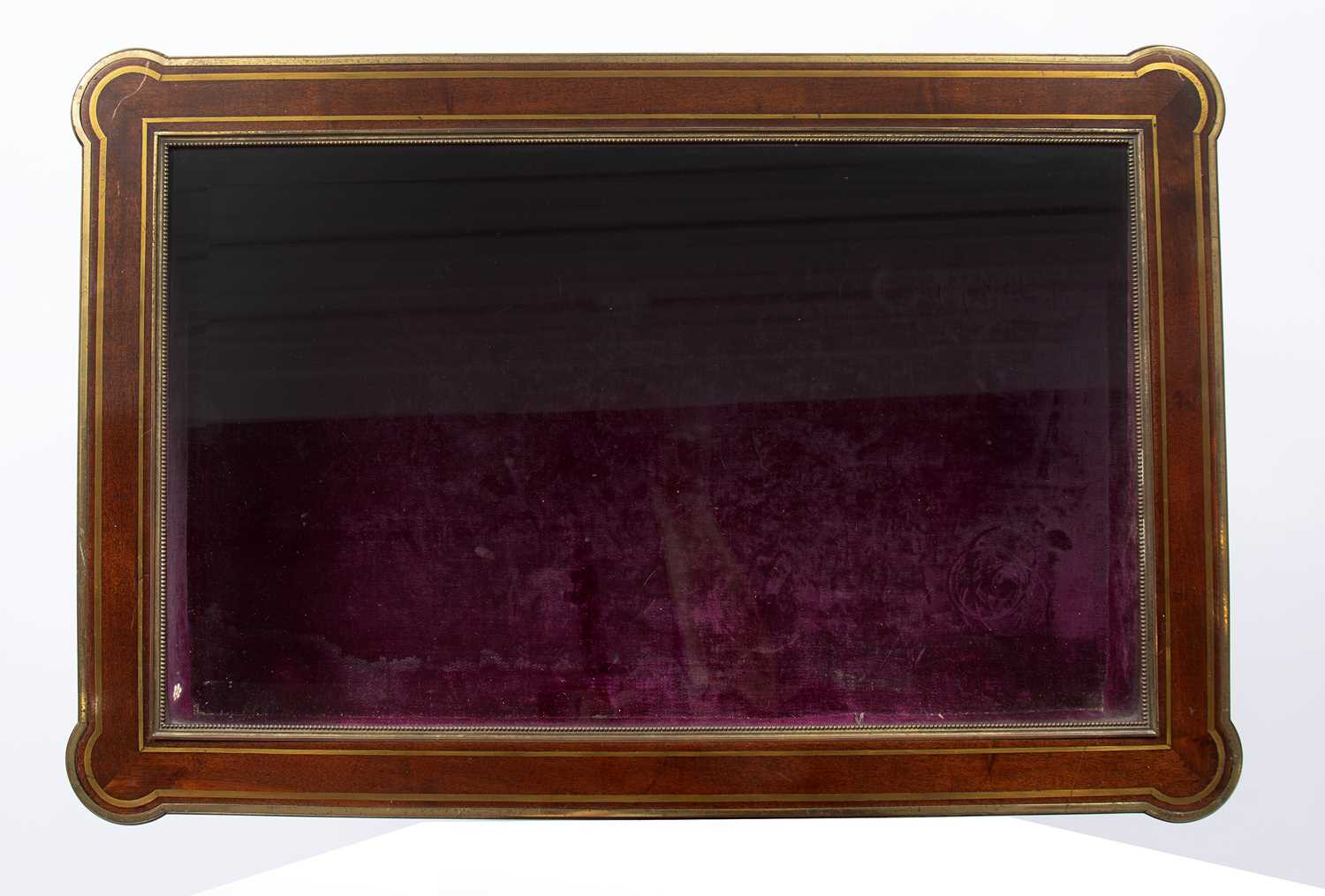 A 19th century french rosewood bijouterie table with a bevelled glass top, brass inlay and gilt - Image 6 of 6