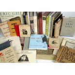 Gill, (Eric). A collection of c30 books and pamphlets relating to Gill, bibliography, biography,