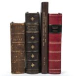 An eclectic group of four titles including John Dunne, Bunyan, Sterne - Tristam Shandy, and Stas, (
