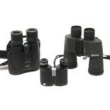 A pair of Canon image stabilizer 10 x42 L IS WP binoculars; together with a pair of Prntax 16 x 50