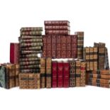 Fine bindings: A collection of c60 19th century leather bound titles including Works of Alexander