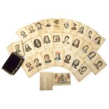 A Victorian card game 'The Sovereigns of England' attributed to John Jacques to include thirty six