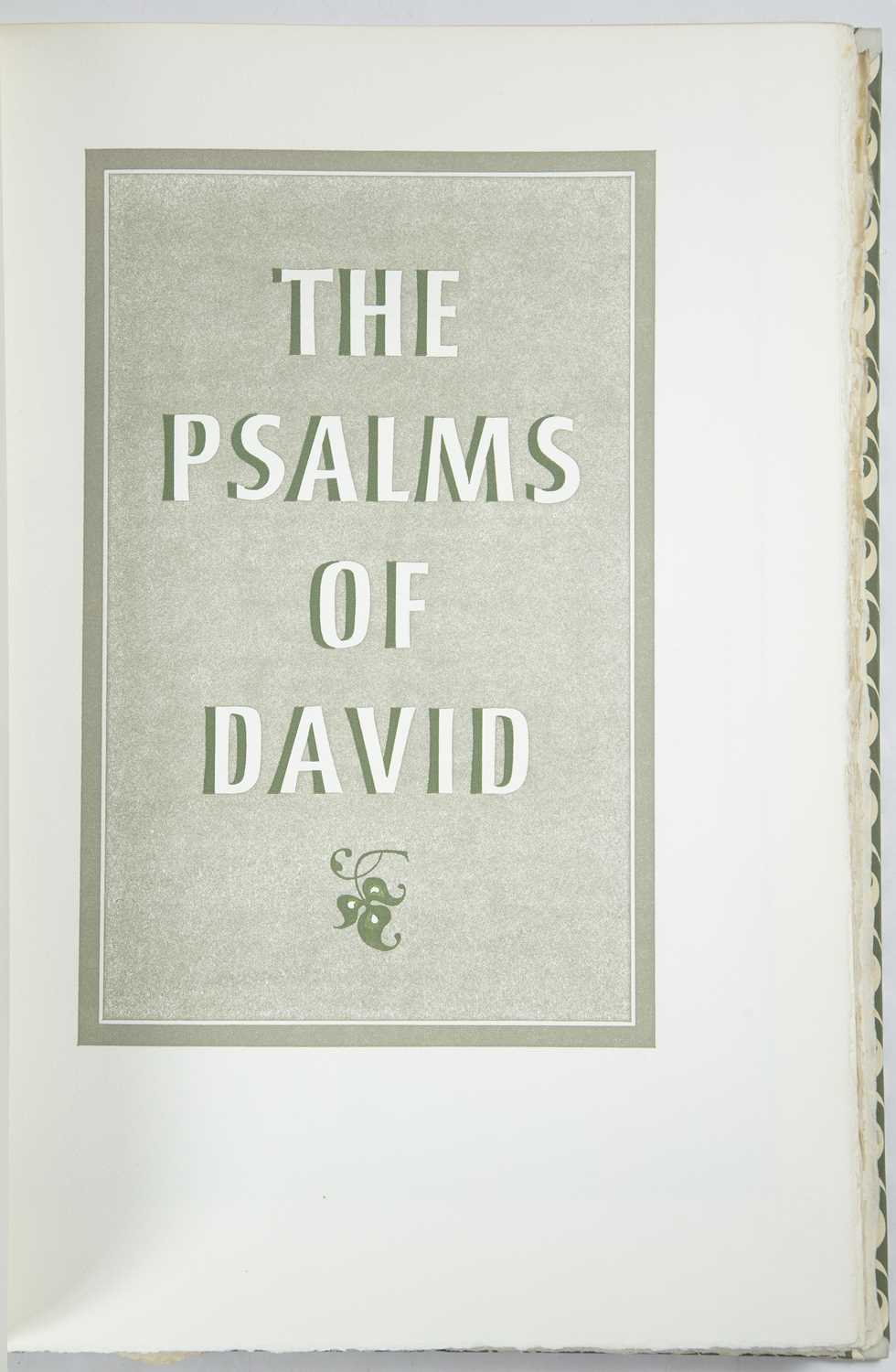 Rampant Lions Press. 'The Psalms of David'. William Dawson (Pubs) 1977. Golden Cockerel Type - Image 3 of 3