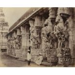 Samuel Bourne (1834-1912) 'Sri Rangam Temple, India', albumen print, signed and numbered 2064,