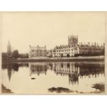 A late 19th century photograph of Cornmarket Street including The Clarendon Hotel, 20cm x 15cm,