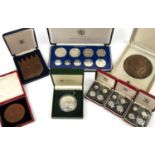 A Royal Mint Trial of Pyx commemorative plaque, cased together with an 1837-1897 commemorative