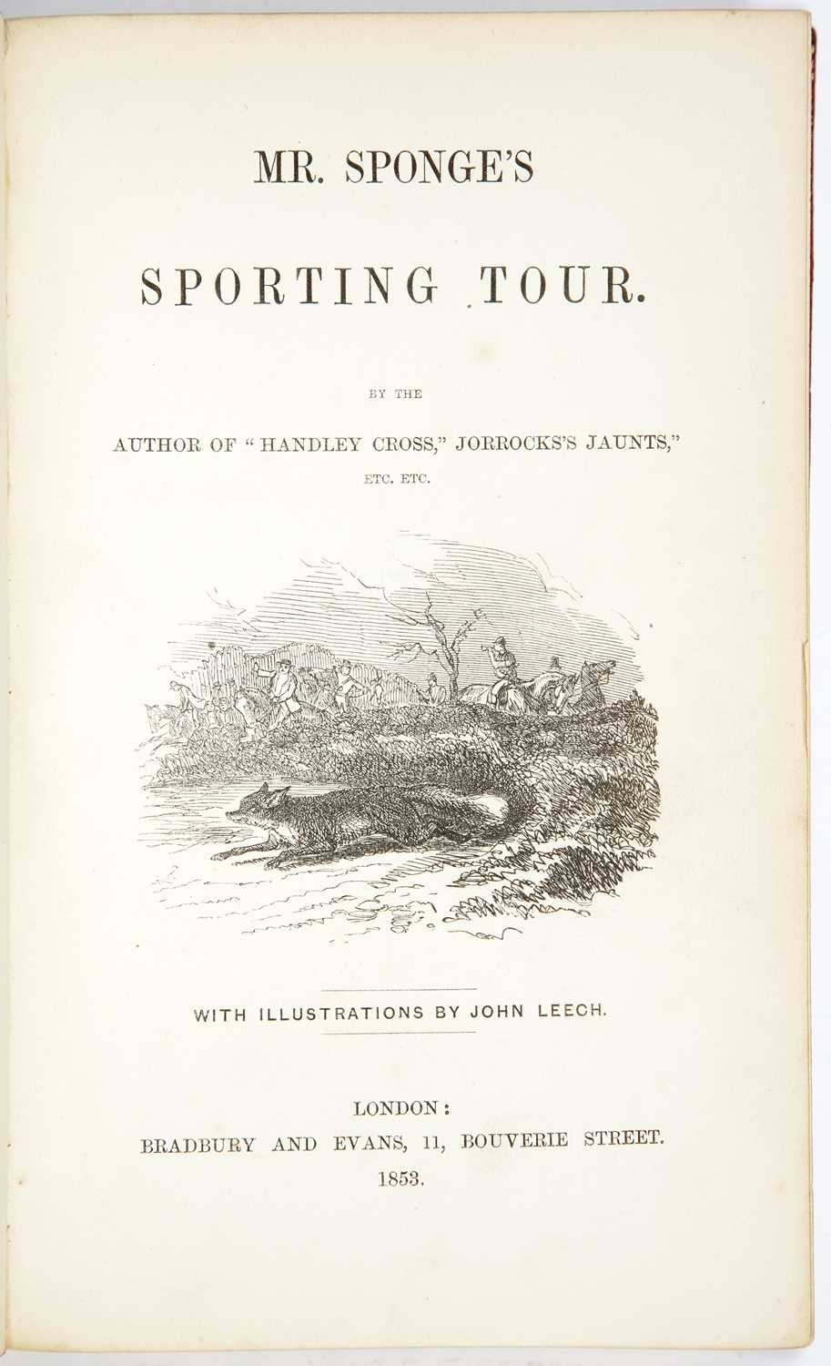 Fine Binding: Attributed to Roger de Coverly, Surtees, R.S. Mr Sponge's Sporting Tour. Bradbury - Image 3 of 3