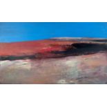Neil Canning (b.1960) Red Landscape oil on board 45 x 79cm.