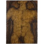 John Emanuel (b.1930) Torso, 1990 signed, titled, and dated (to reverse) oil on board 56 x 40cm.