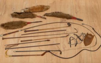 A collection of various hunting items