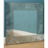 A large decorative Art Deco style wall mirror