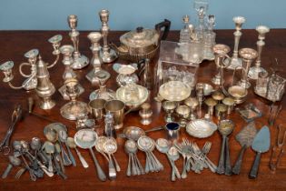 A quantity of silver plate