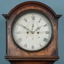 An early 19th century, possibly Scottish, mahogany eight-day longcase clock