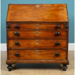 A Georgian mahogany bureau