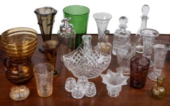 A collection of glassware