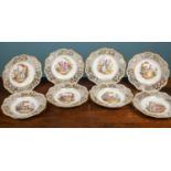 A set of eight Helena Wolfsohn cabinet plates