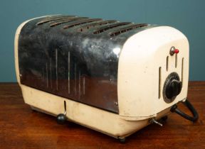 A 1960s Dualit six-slice toaster