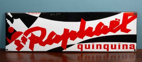 A Continental tin and enamel decorated advertising sign