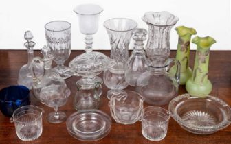 A collection of glassware