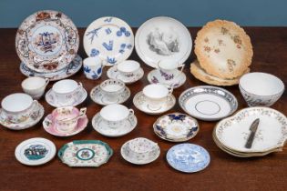 A collection of 18th century and later porcelain