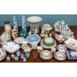A collection of various porcelain