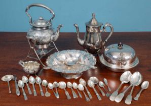 A quantity of silver and silver plate